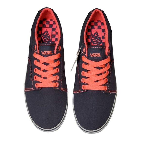 NWT Vans Off the Wall Canvas Low Top Women's Size 9.5 Gray & Pink  VN-0OYG8IT - Picture 6 of 10